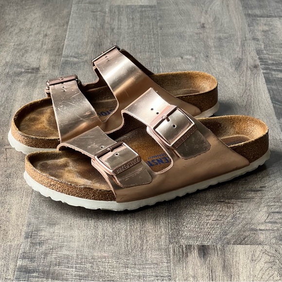 Birkenstock Arizona Soft Footbed - Copper Leather size 38 - Picture 1 of 16